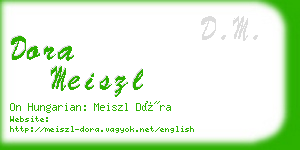 dora meiszl business card